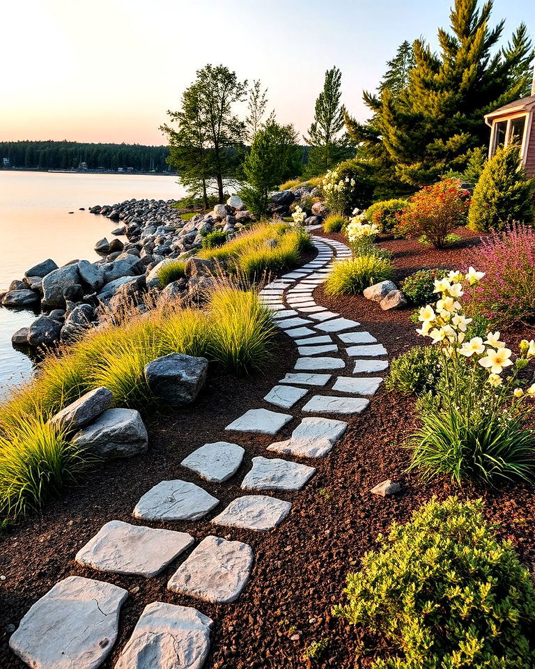 lakeside landscaping to enhance the natural scenery - 15 Michigan Landscaping Ideas