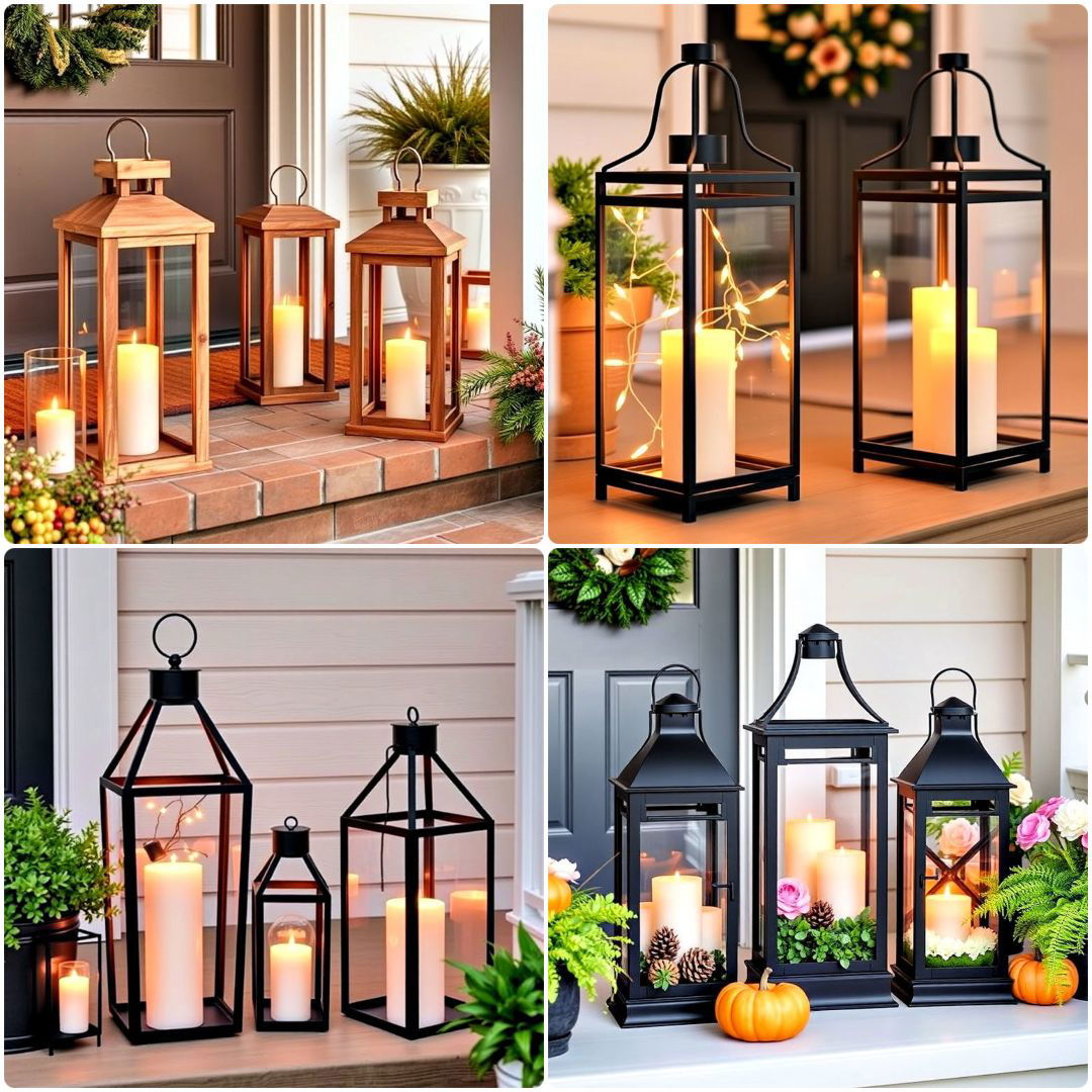 lanterns on front porch ideas