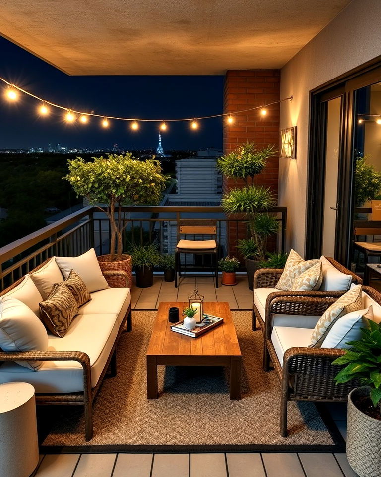 large balcony into a cozy retreat - 20 Large Balcony Ideas