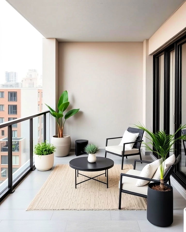 large balcony minimalist decor - 20 Large Balcony Ideas