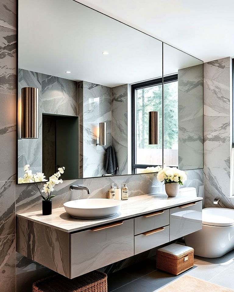 large scale mirror for bathroom - 30 Dream Bathroom Ideas