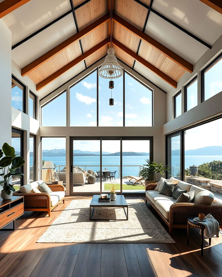 large windows for natural light - 25 Bungalow Interior Design Ideas