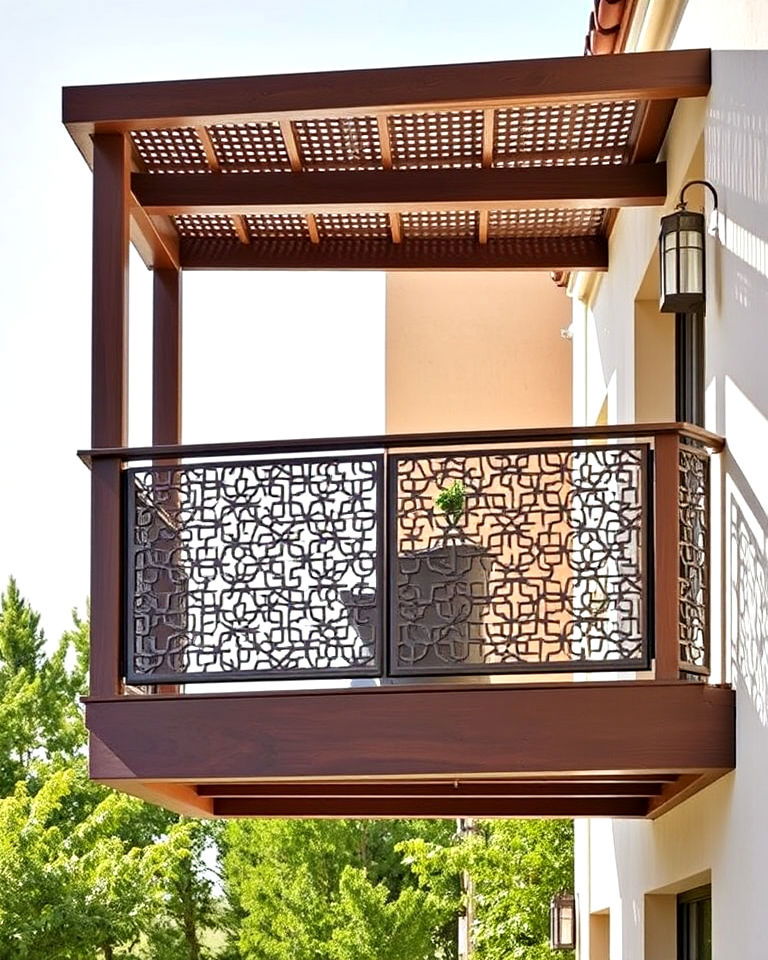 lattice work cantilever balcony - 15 Cantilever Balcony Ideas