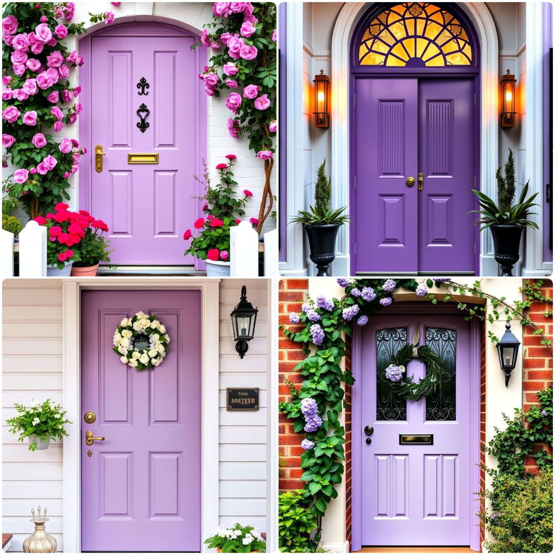lavender front door ideas