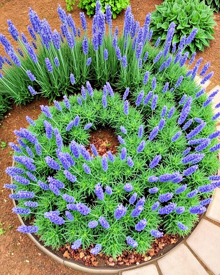 lavender spiral garden - 25 Lavender Landscaping Ideas