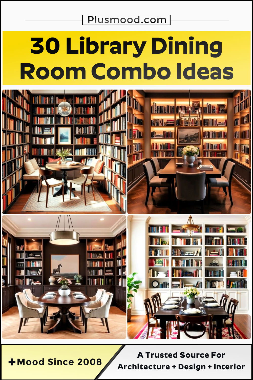 library dining room combo ideas to try