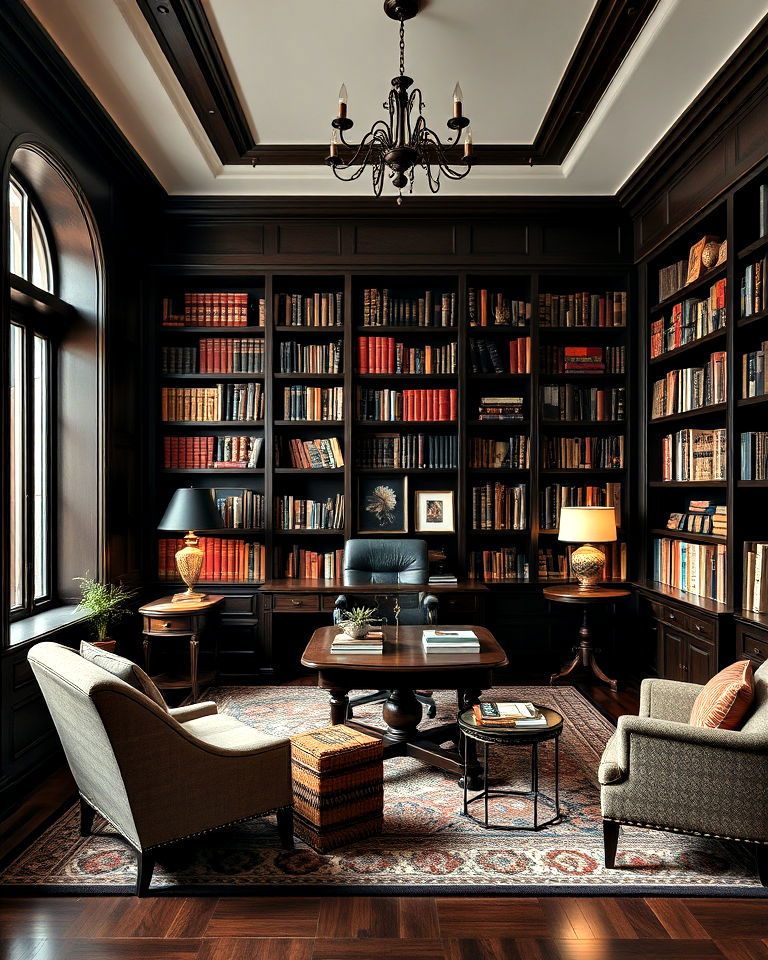 library inspired office nooks - 25 Office Interior Design Ideas