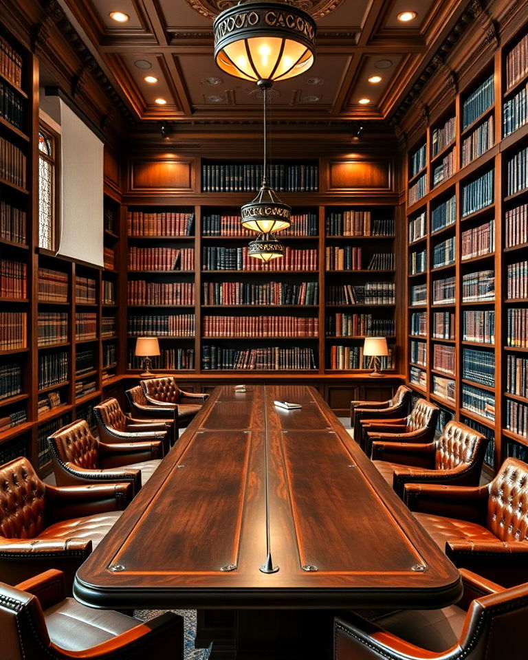 library style resource room - 15 Law Office Interior Design Ideas