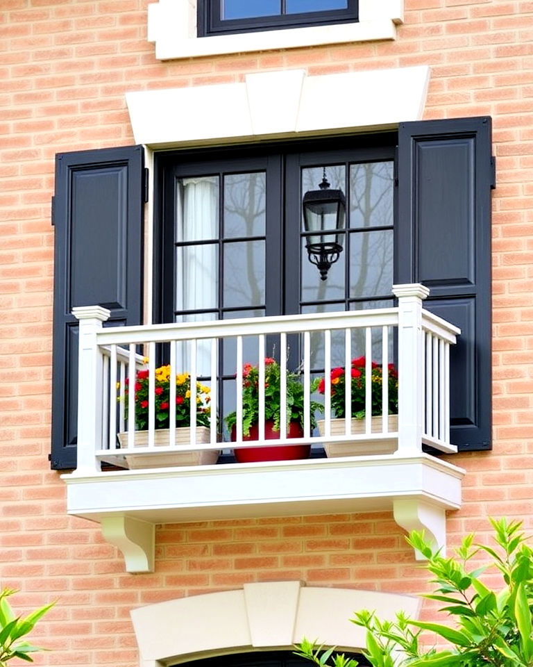 lightweight painted aluminum balcony - 20 Juliet Balcony Ideas