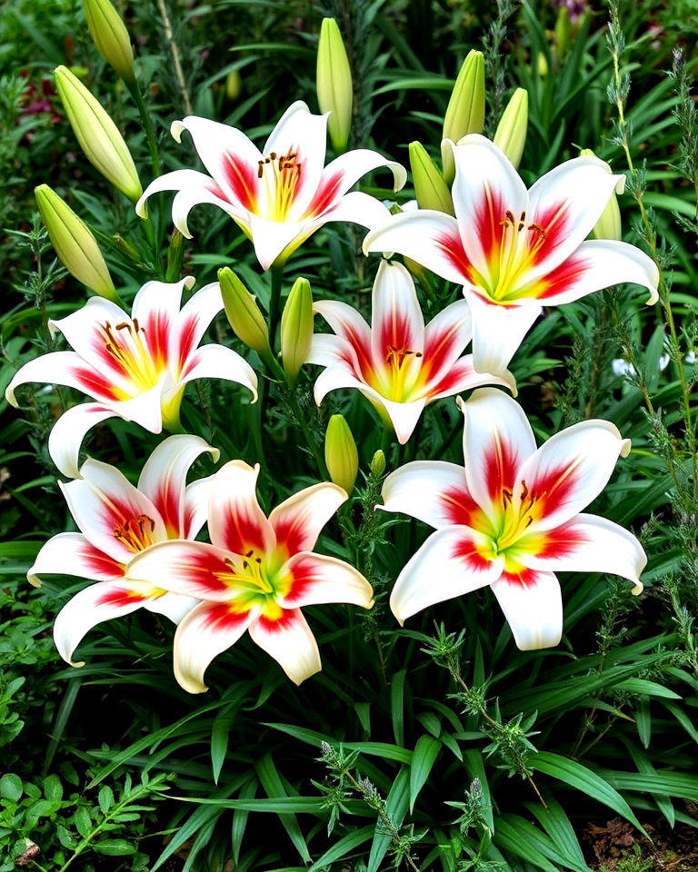 lily and herb companion garden - 15 Lily Garden Ideas