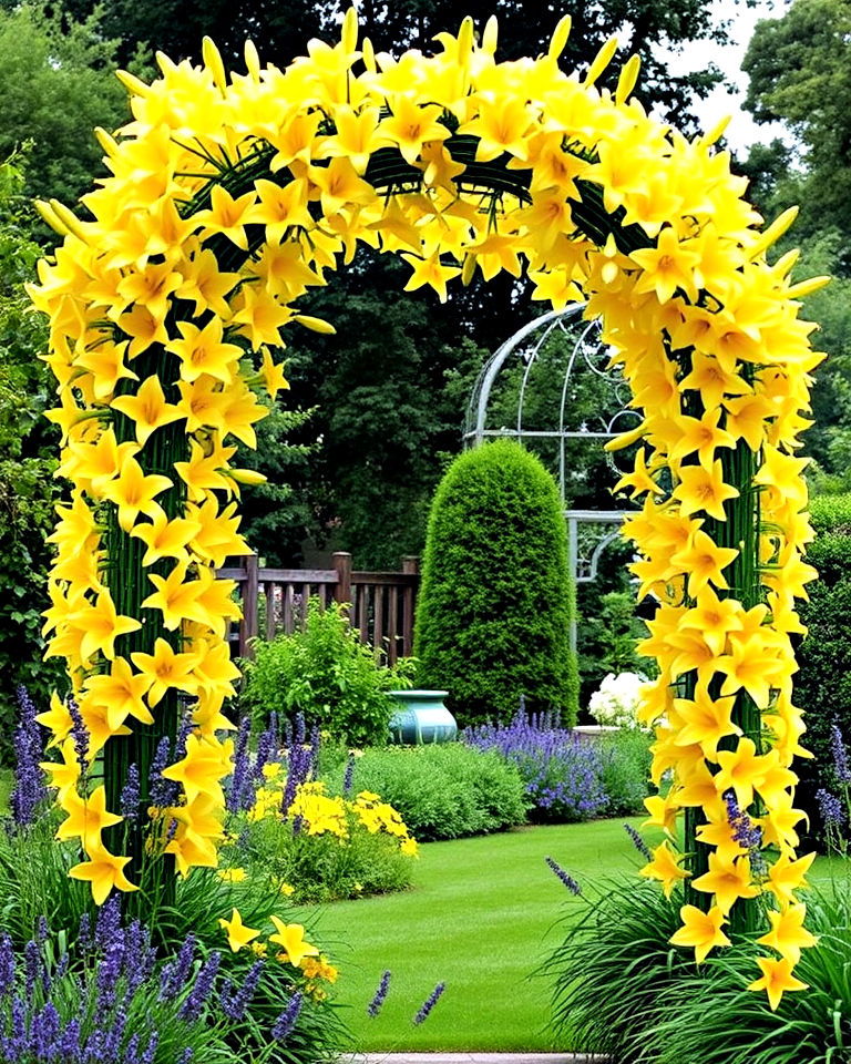 lily archway garden entrance - 15 Lily Garden Ideas