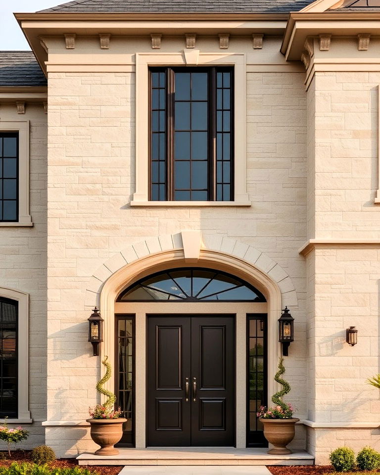 limestone panels for elegant exterior home designs - 25 Types of Exterior House Stone