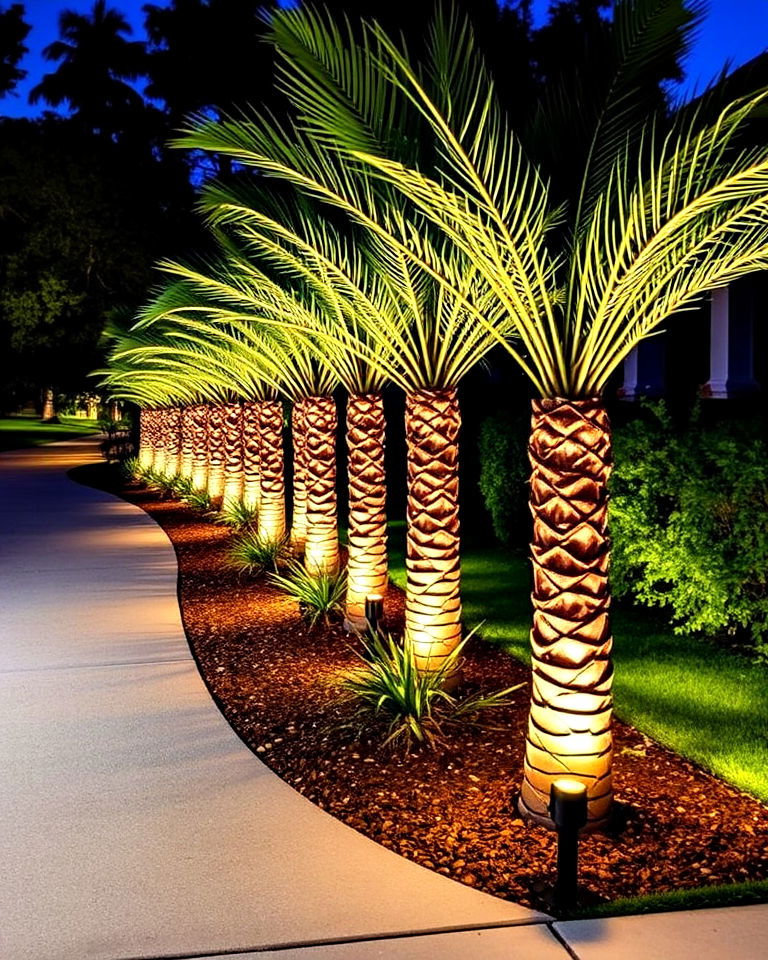 line driveways with symmetry - 15 Landscaping With Sago Palms