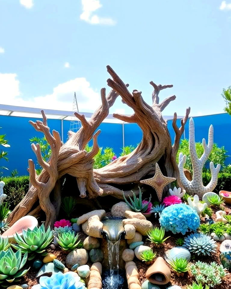 little mermaids undersea garden - 15 Disney Garden Ideas
