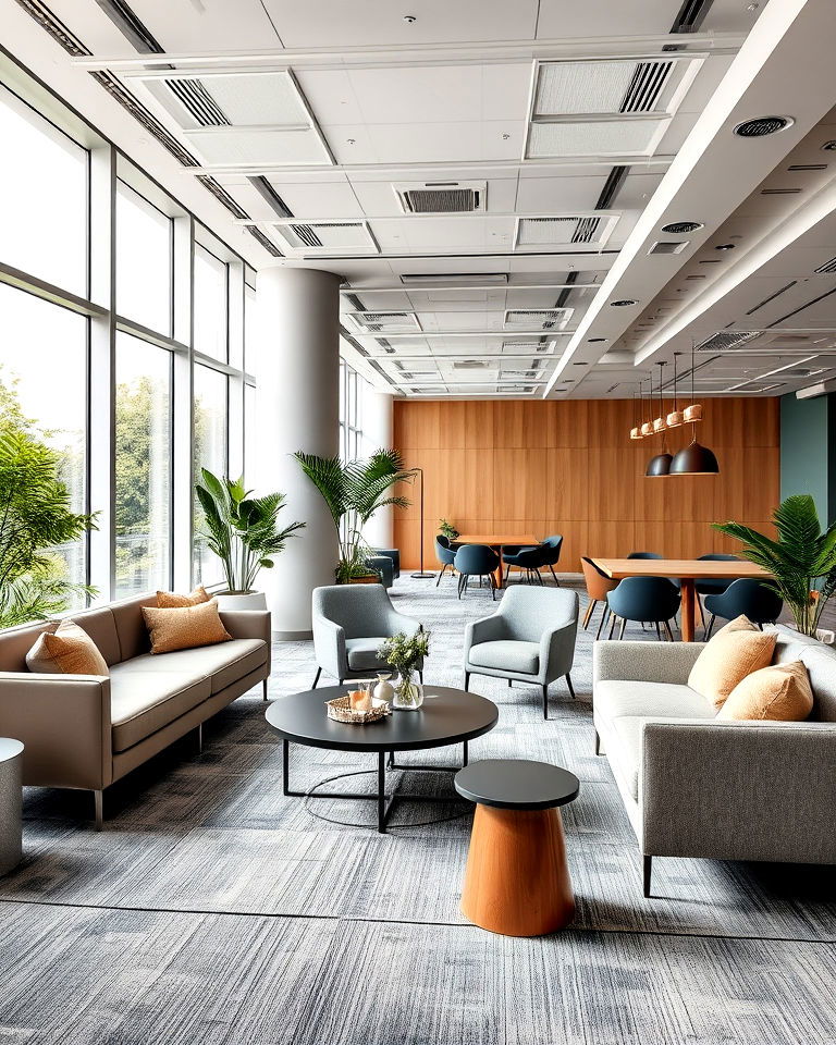 lounge areas corporate office interior - 25 Corporate Office Interior Design Ideas
