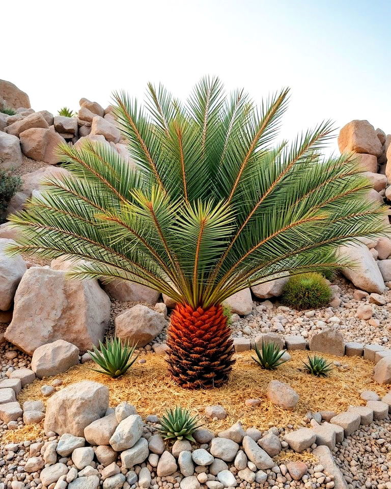 low maintenance centerpiece for rock gardens - 15 Pine Straw Landscaping Ideas
