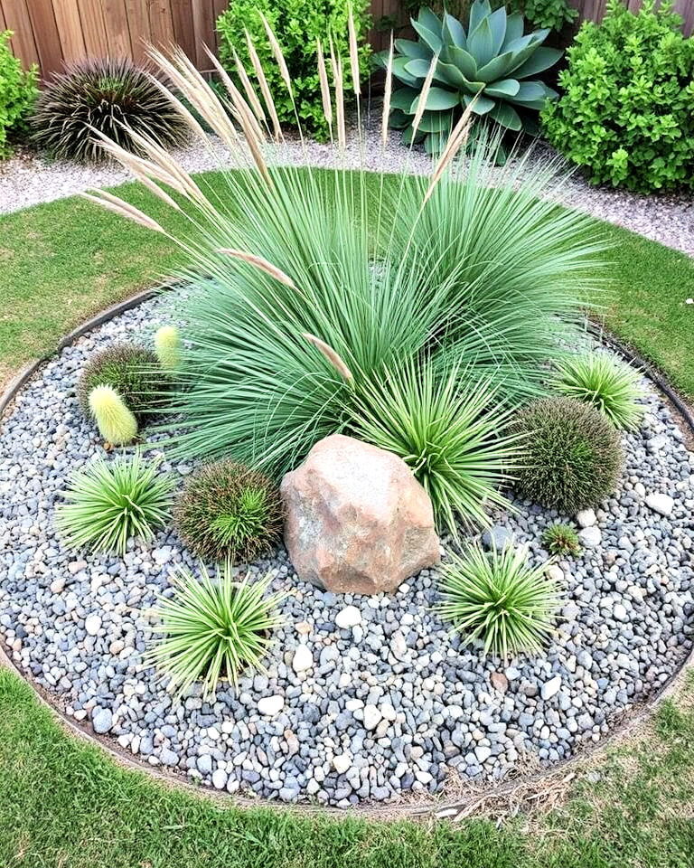 low maintenance circular gravel bed - 15 Round Garden Bed Ideas