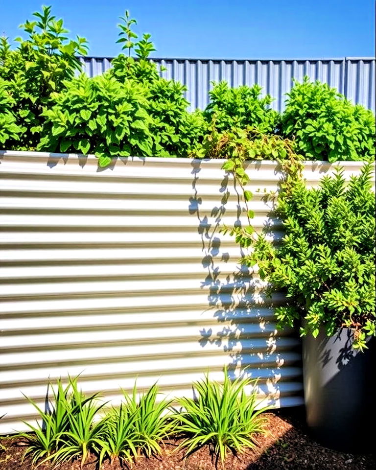 low maintenance corrugated metal panels - 20 Outdoor Accent Wall Ideas