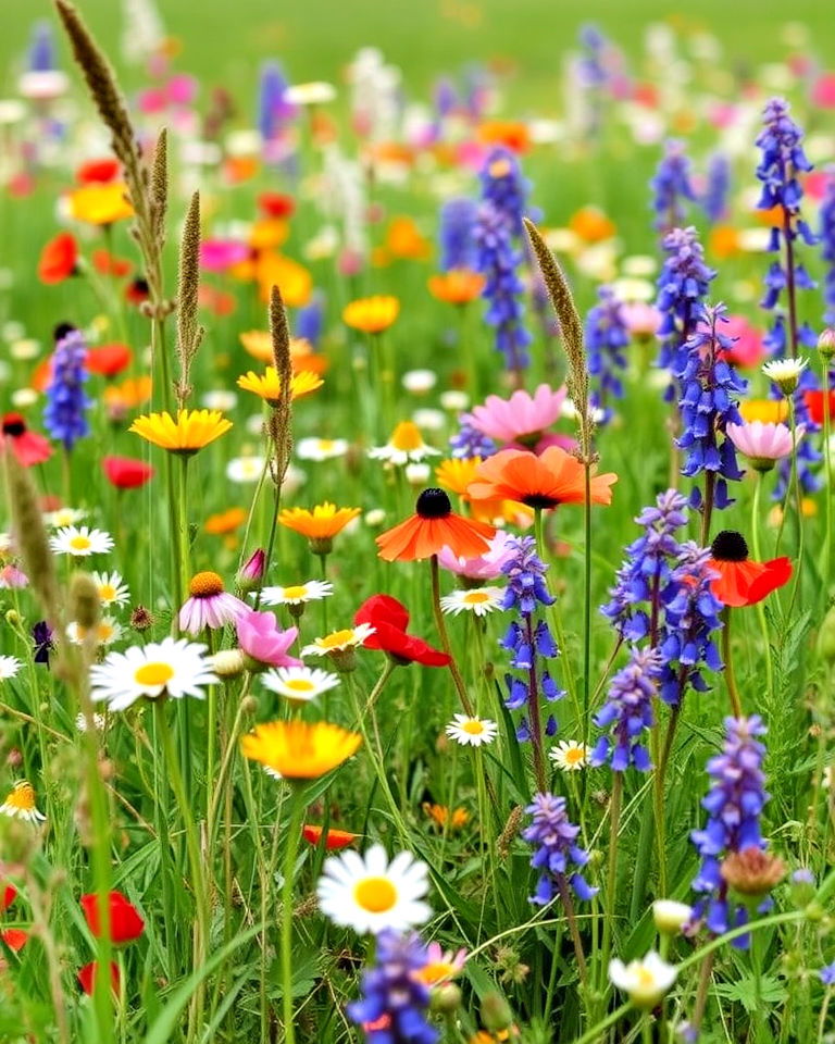 low maintenance plant a wildflower meadow - 15 Spring Garden Ideas
