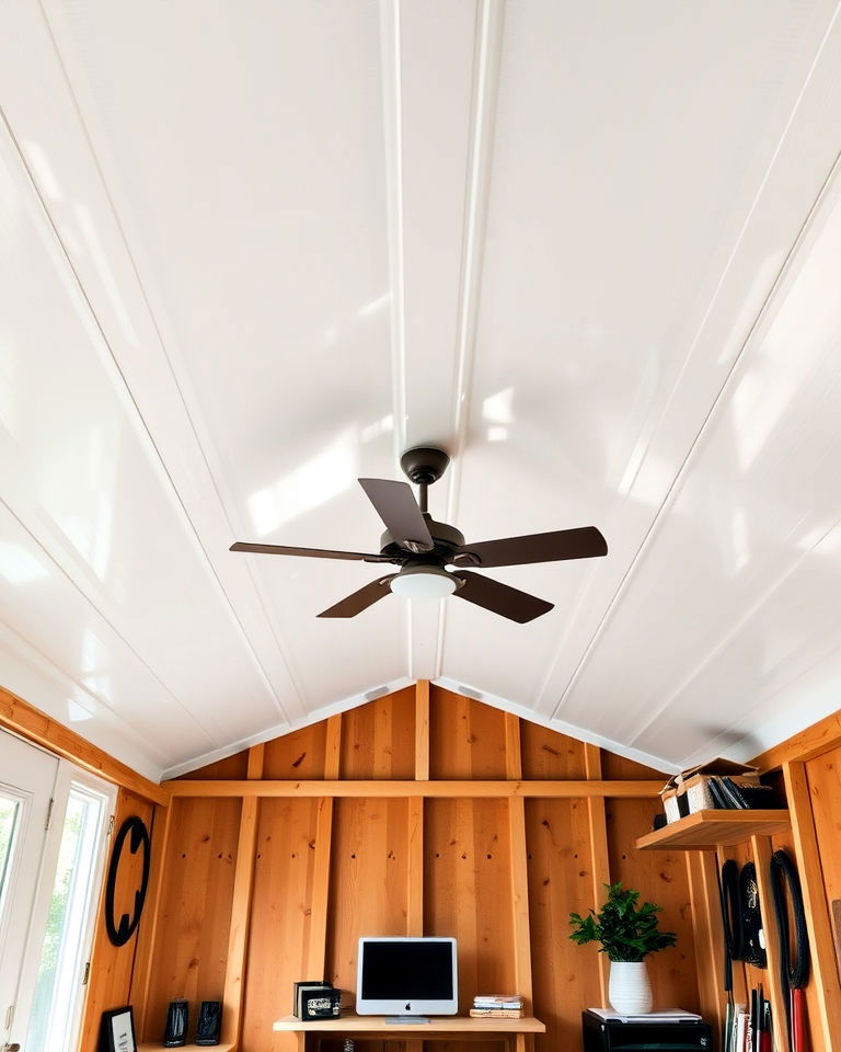 low maintenance pvc ceiling panels - 15 Shed Ceiling Ideas