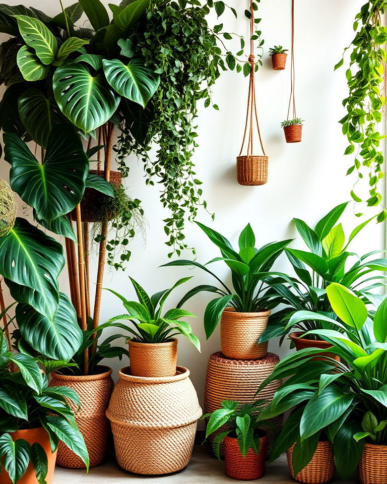 lush tropical plants for a vibrant bohemian decor - 15 Bohemian Tropical Bohemian Decor