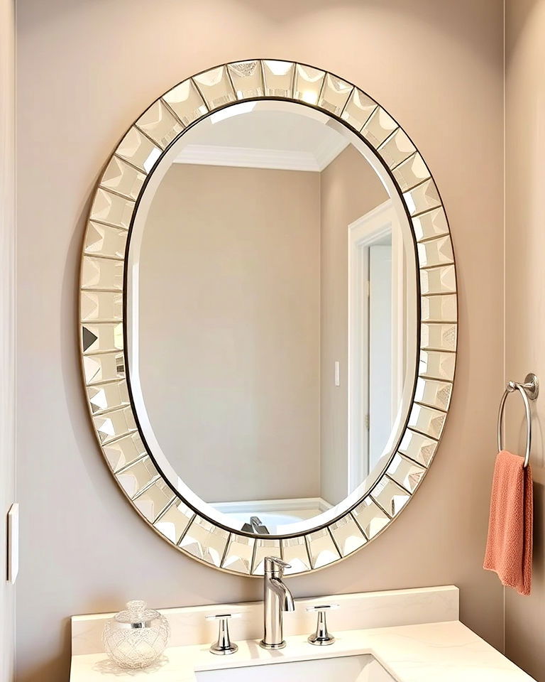 luxurious beveled glass mosaic mirror - 15 Mosaic Mirror Ideas