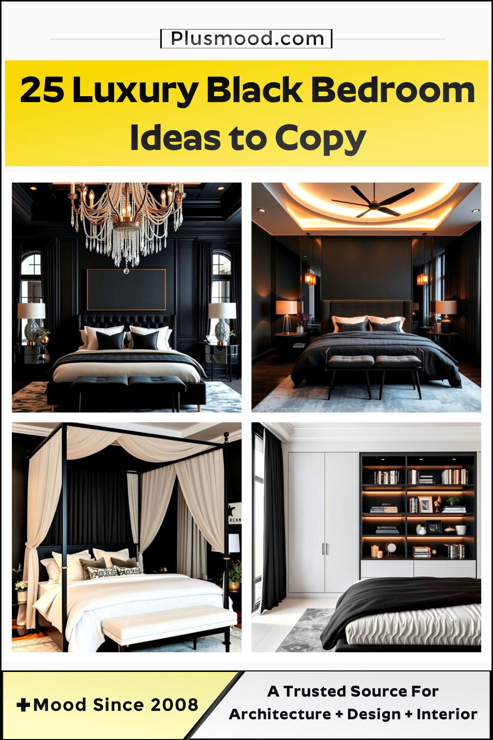 luxury black bedroom ideas