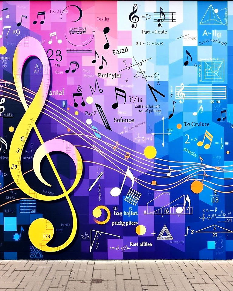 math is music mural - 15 Math Mural Ideas