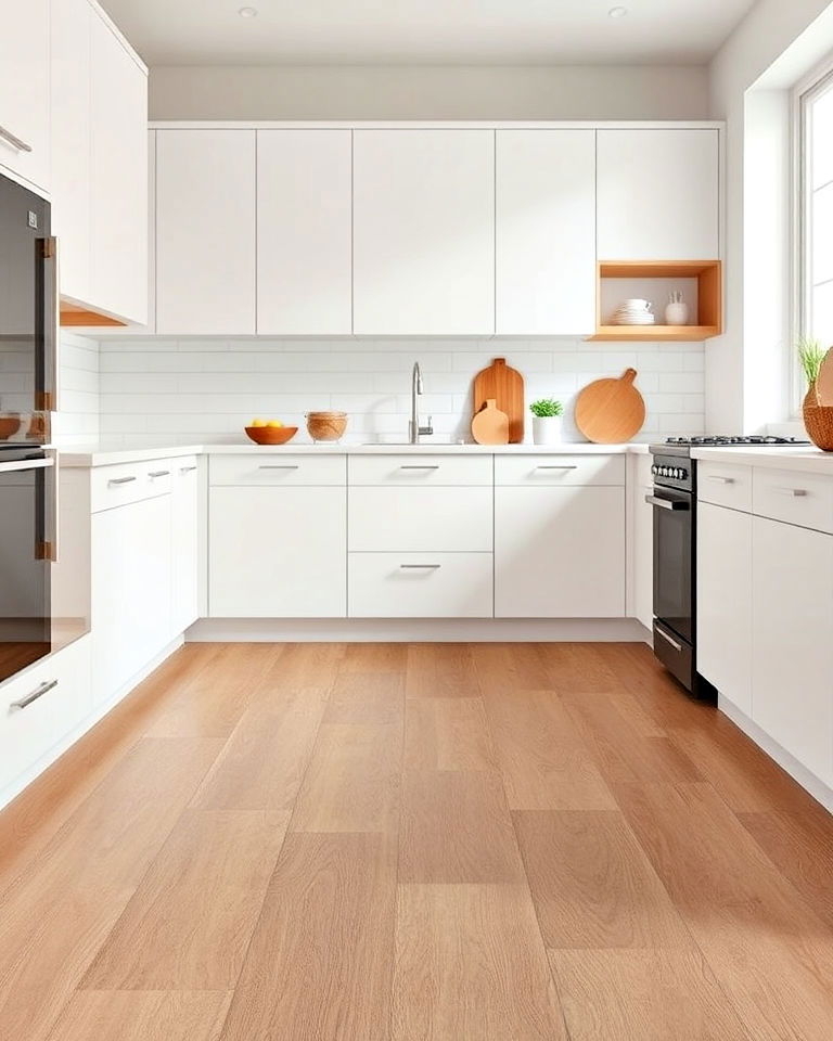 matte finish vinyl flooring for kitchen - 25 Vinyl Kitchen Flooring Ideas