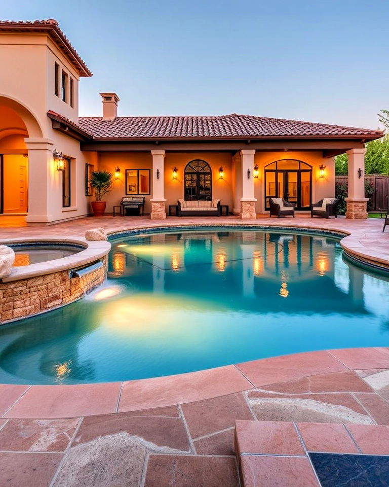 mediterranean fiberglass pool design - 15 Fiberglass Pool Designs