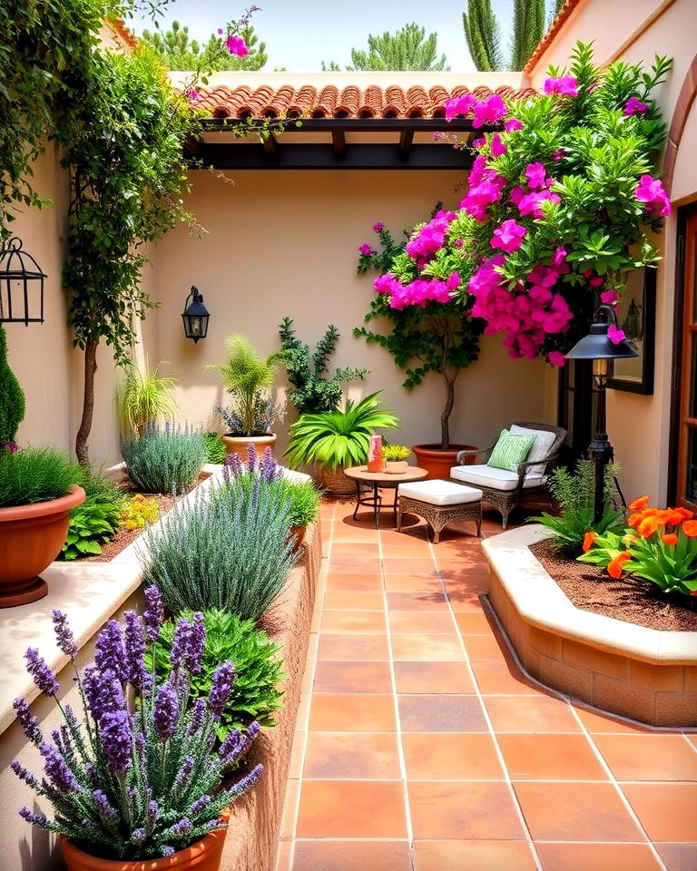 mediterranean inspired sunken garden - 15 Sunken Garden Ideas