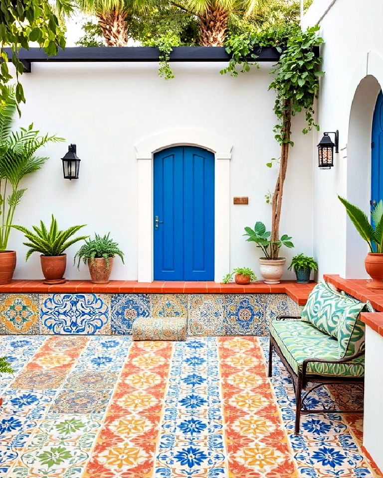 mediterranean tiles italian backyard - 20 Italian Backyard Ideas