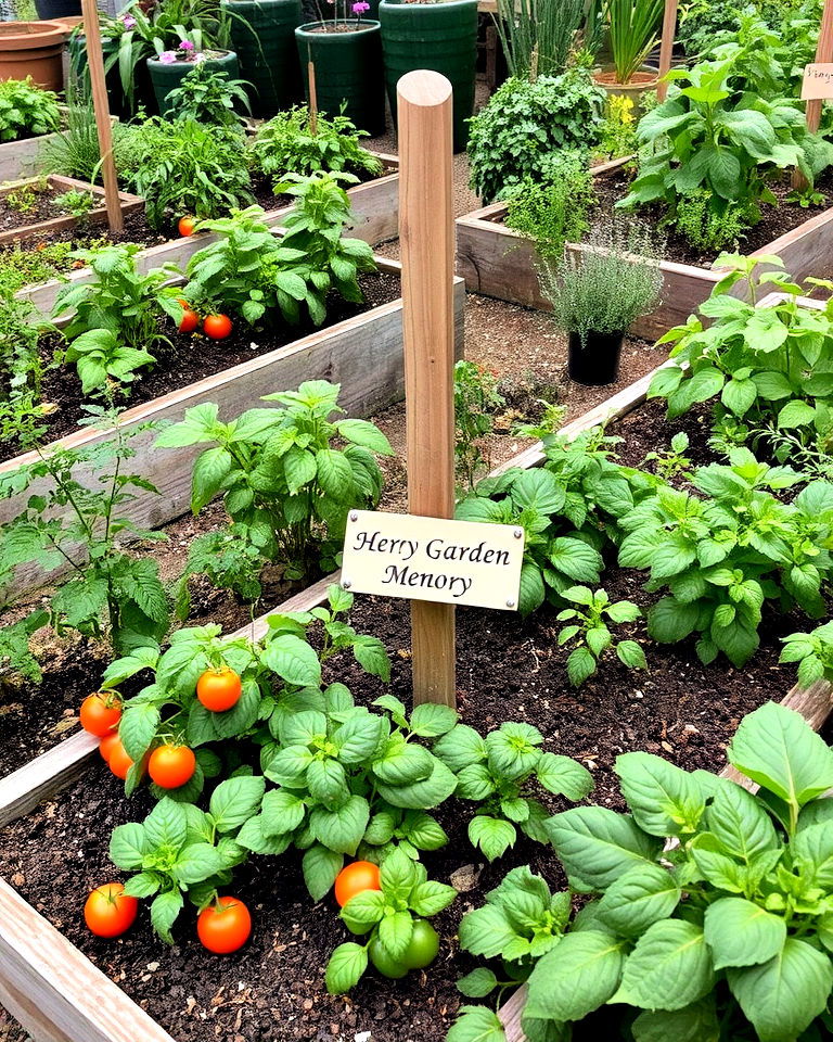 memorial vegetable or herb garden - 30 Memorial Garden Ideas