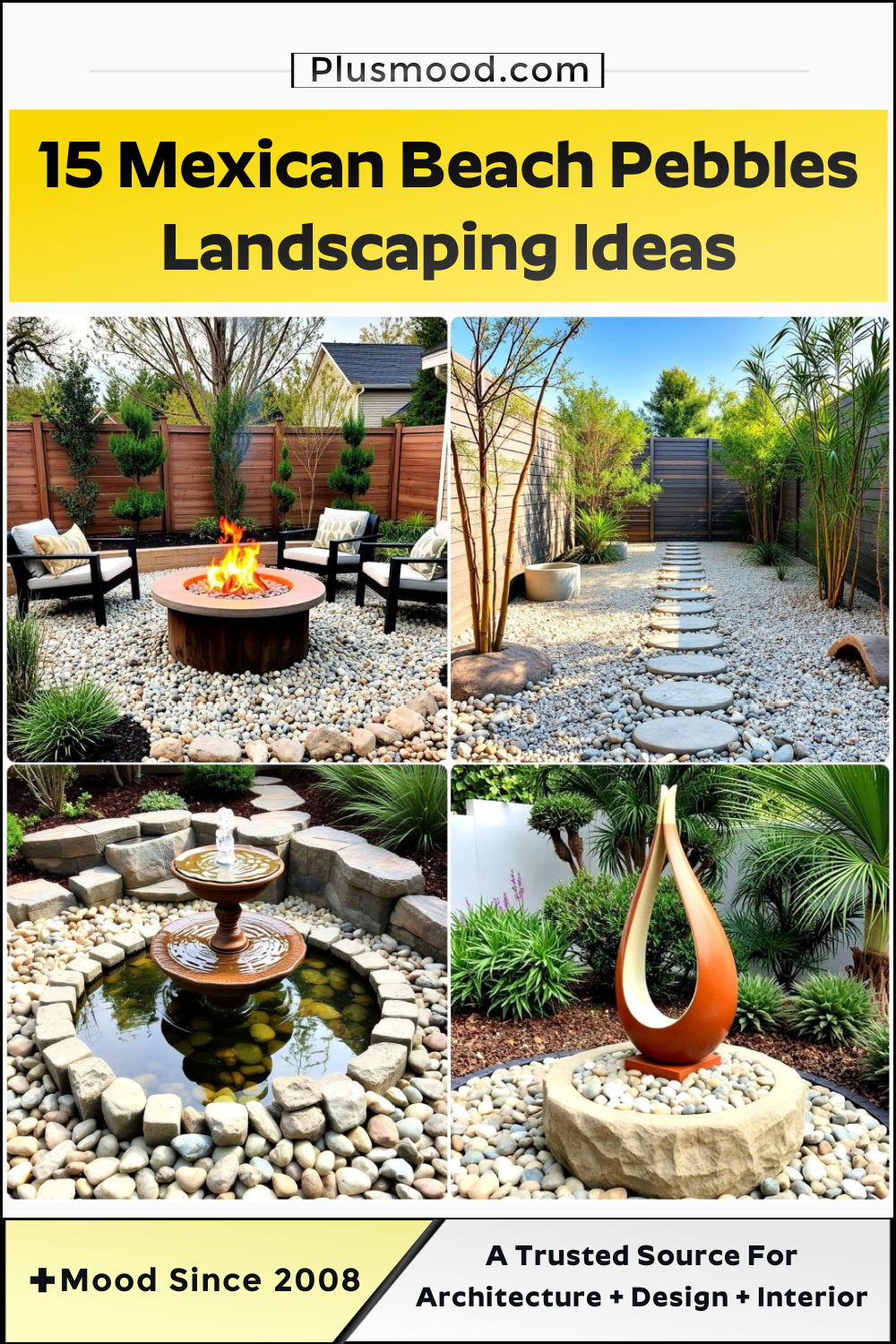 mexican beach pebbles landscaping ideas