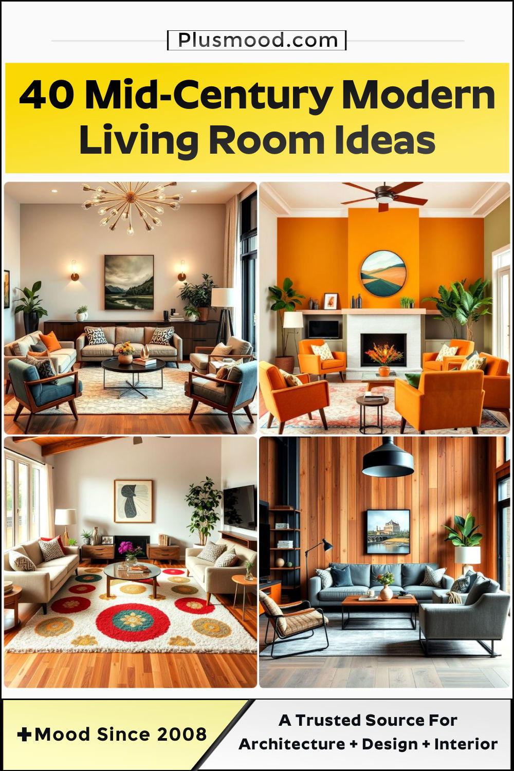 mid century modern living room ideas to copy