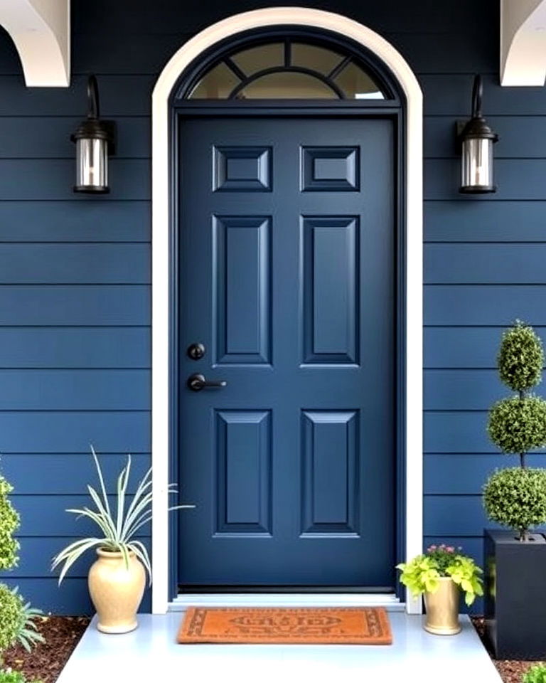 midnight blue front door - 30 Blue Front Door Colors