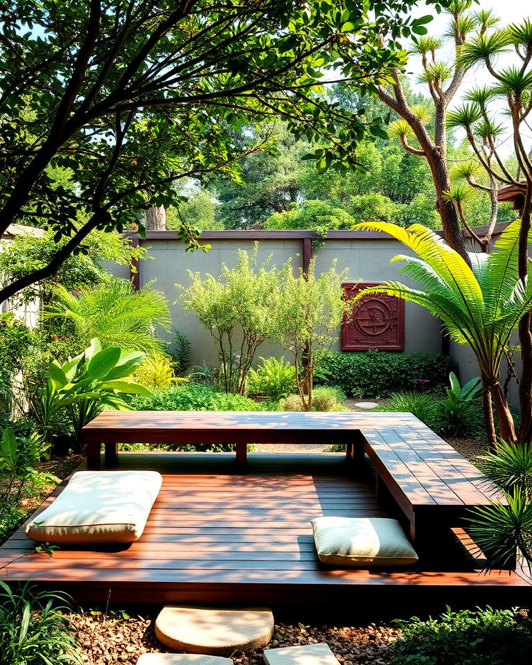 mindfulness and relaxation within the garden - 25 Asian Landscaping Ideas