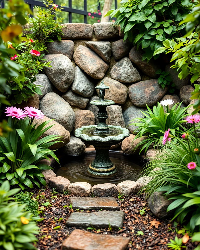 miniature water features - 40 Secret Garden Ideas