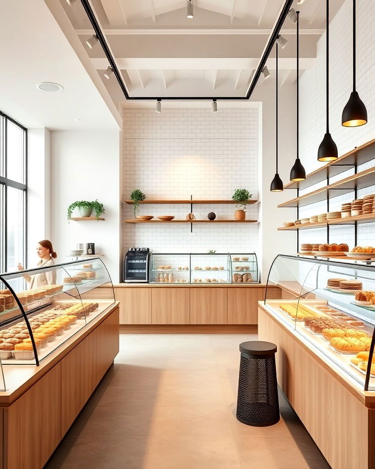 minimalist and modern bakery interior - 15 Bakery Interior Design Ideas