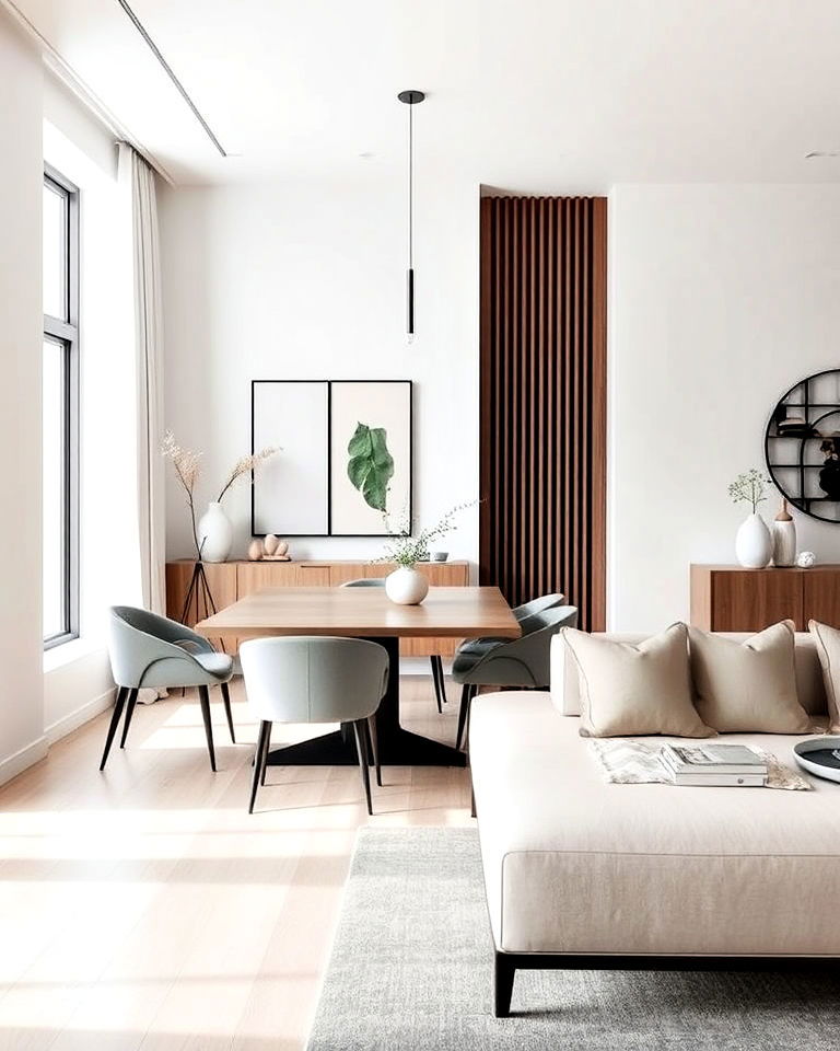 minimalist design living room and dining room combo - 30 Living Room Dining Room Combos