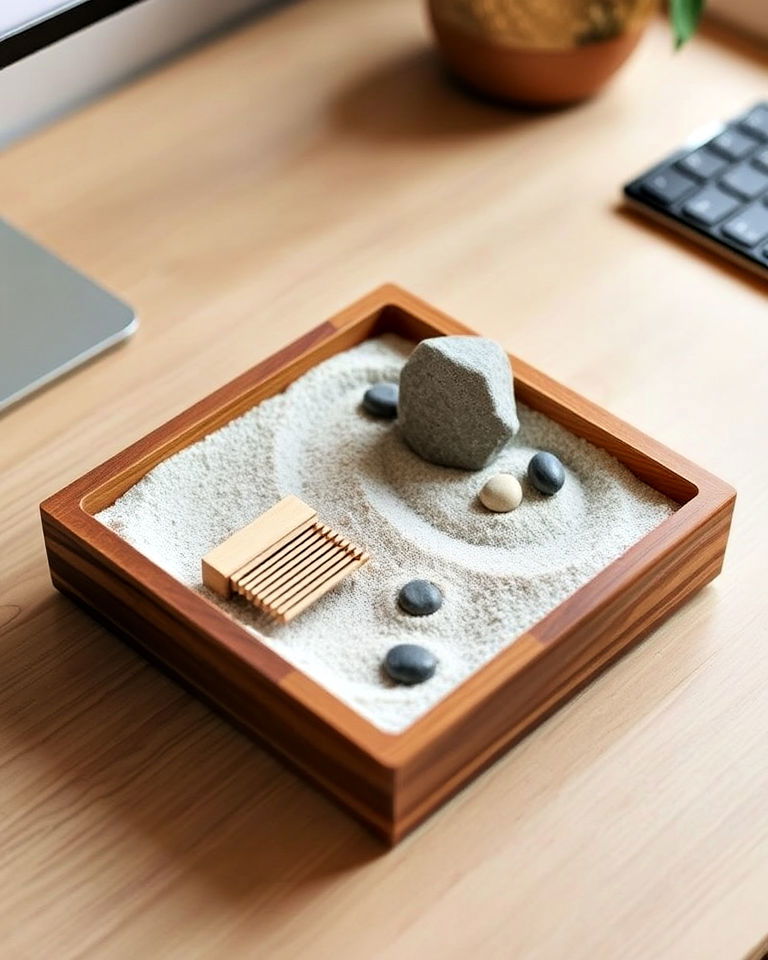 minimalist desktop zen garden - 15 Small Zen Garden Ideas