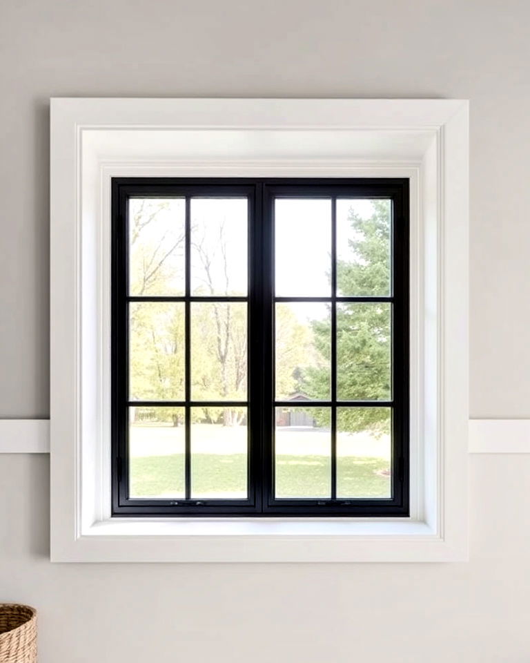 minimalist flush trim for contemporary interiors - 30 Window Trim Ideas