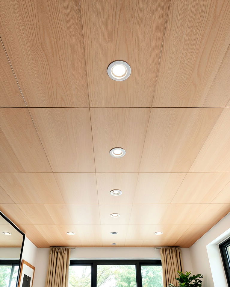 minimalist plywood ceiling with hidden joints - 20 Plywood Ceiling Ideas