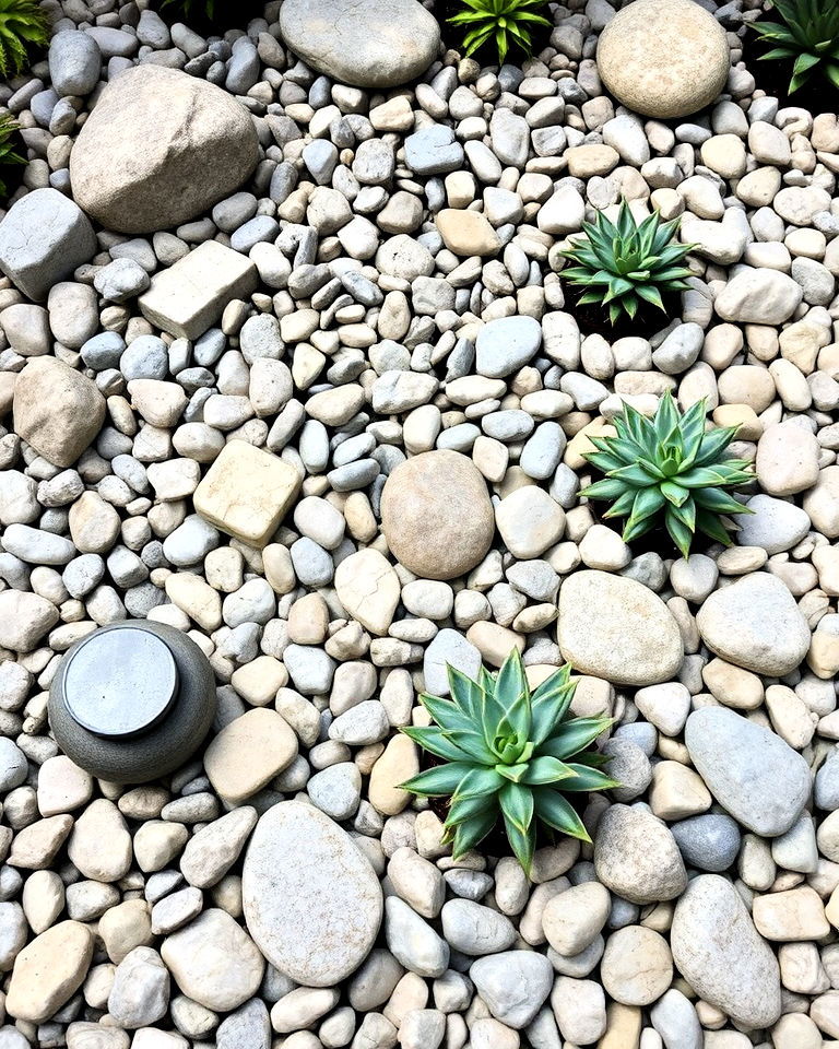 minimalist rock garden with succulents - 15 Meditation Garden Ideas