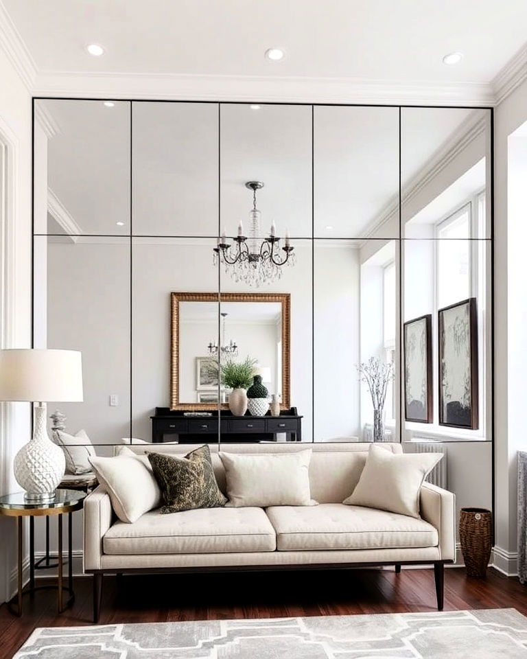 mirror walls to expand space - 25 Pinterest Interior Design Ideas