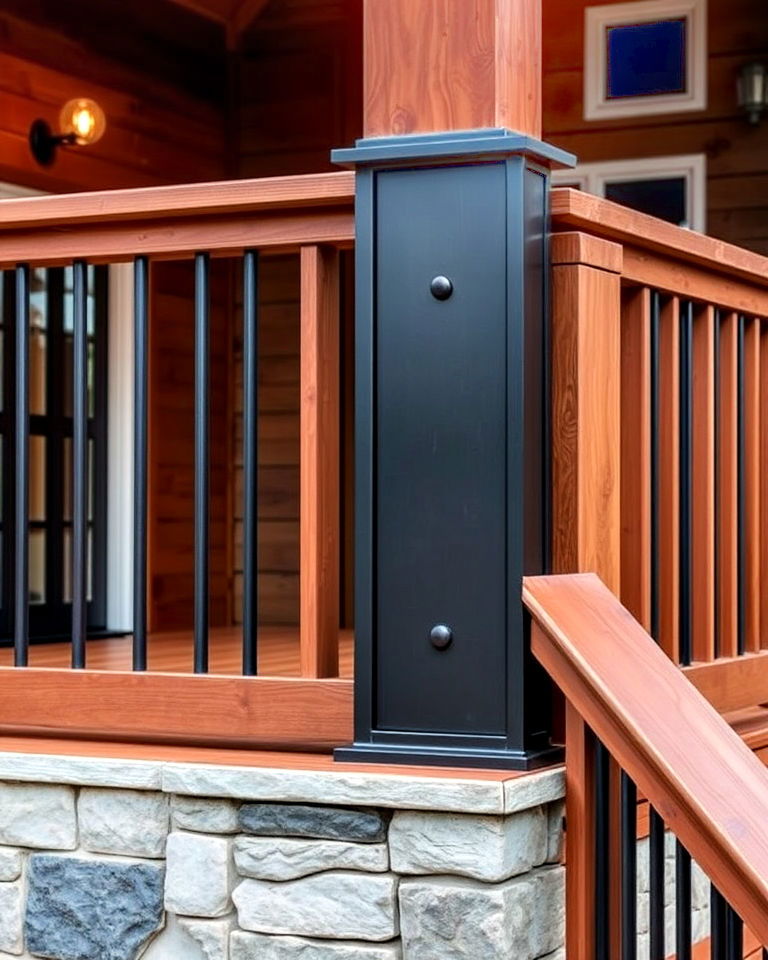 mixed material fascia for deck - 15 Deck Fascia Ideas