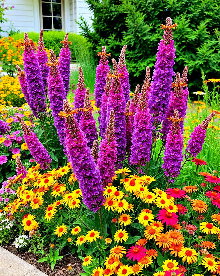 mixed perennial beds butterfly bushes - 15 Butterfly Bush Landscaping Ideas