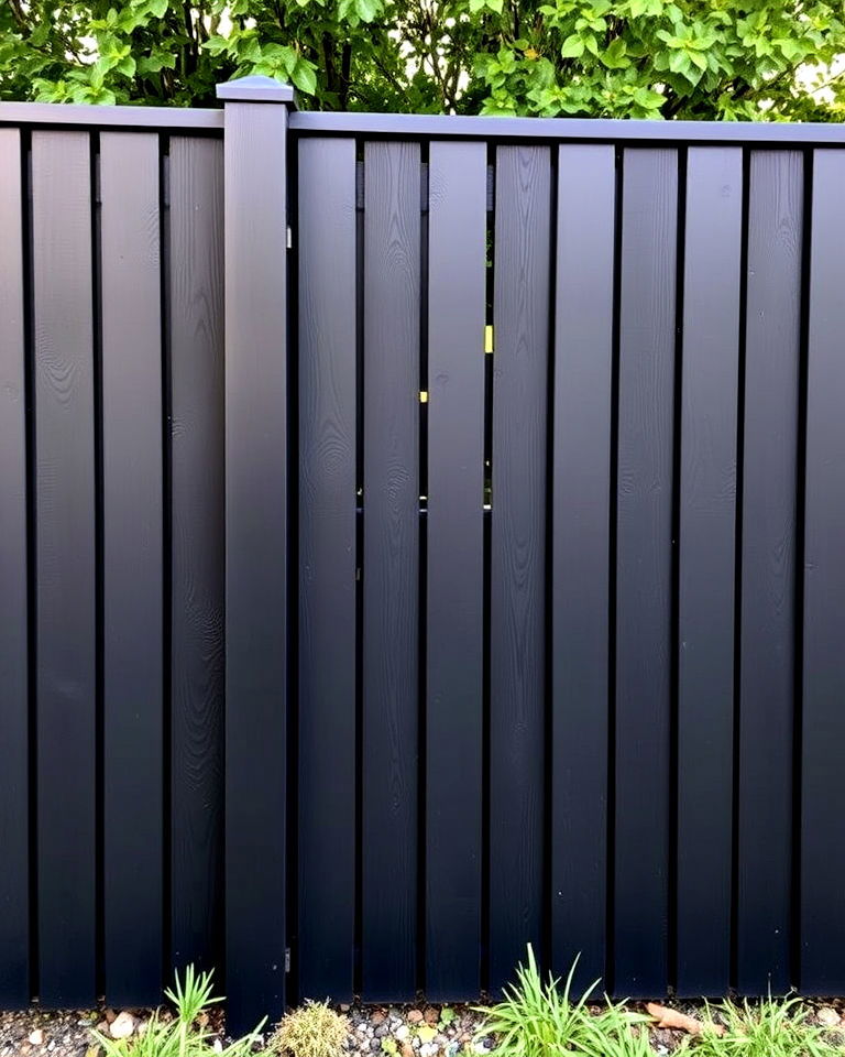 modern and edgy ebony stain - 25 Fence Stain Colors