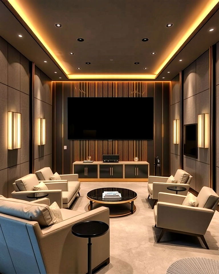 modern art deco inspired accents