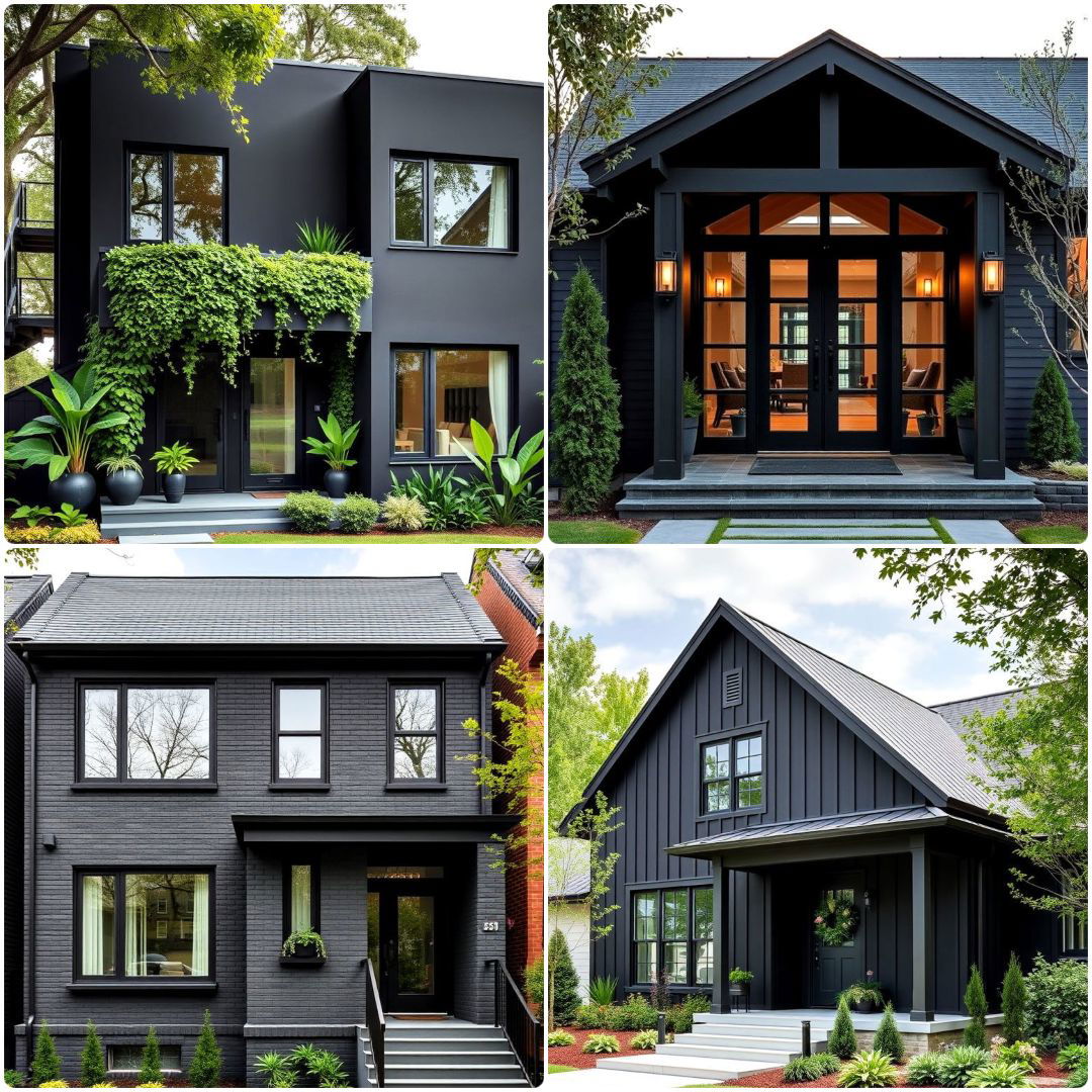 modern black houses to copy